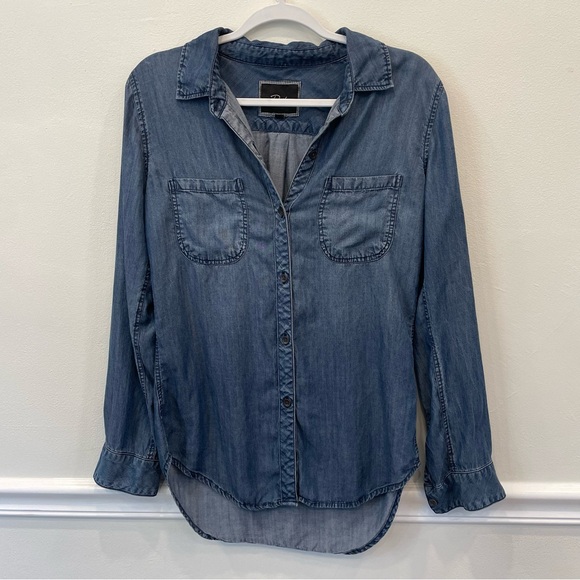 Rails Chambray Denim Top Button Up Size XS - Picture 2 of 11